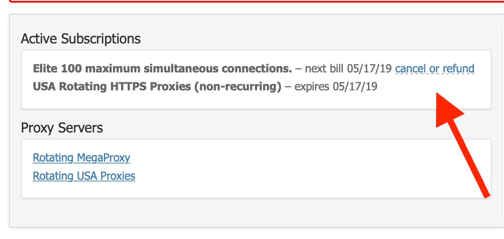 proxyrack refund