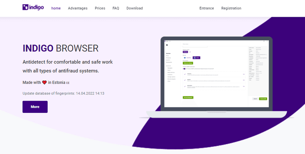 Indigo browser